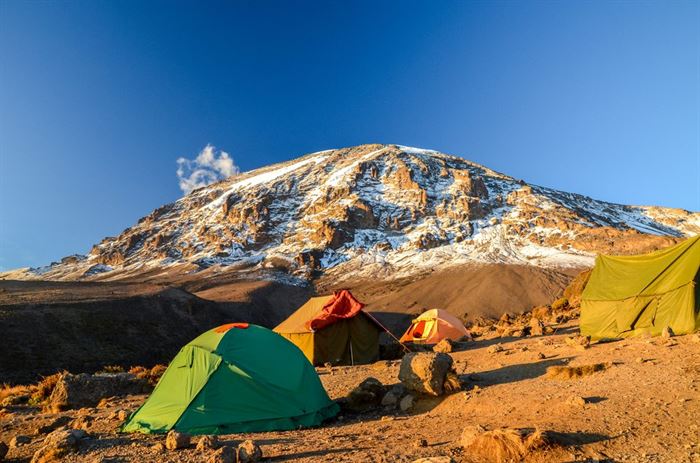 Mount Kilimanjaro National Park tents at Kibo